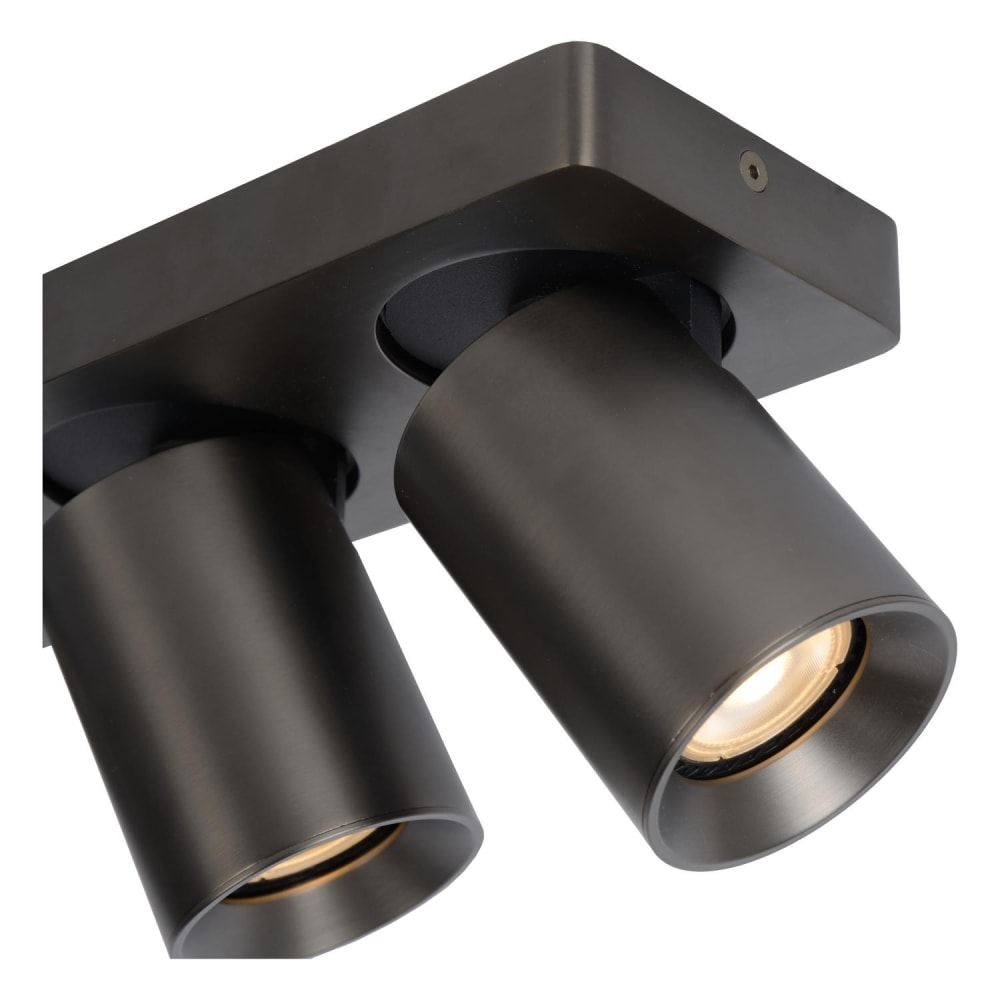 Spot métal 3 lumières anthracite — vue 4