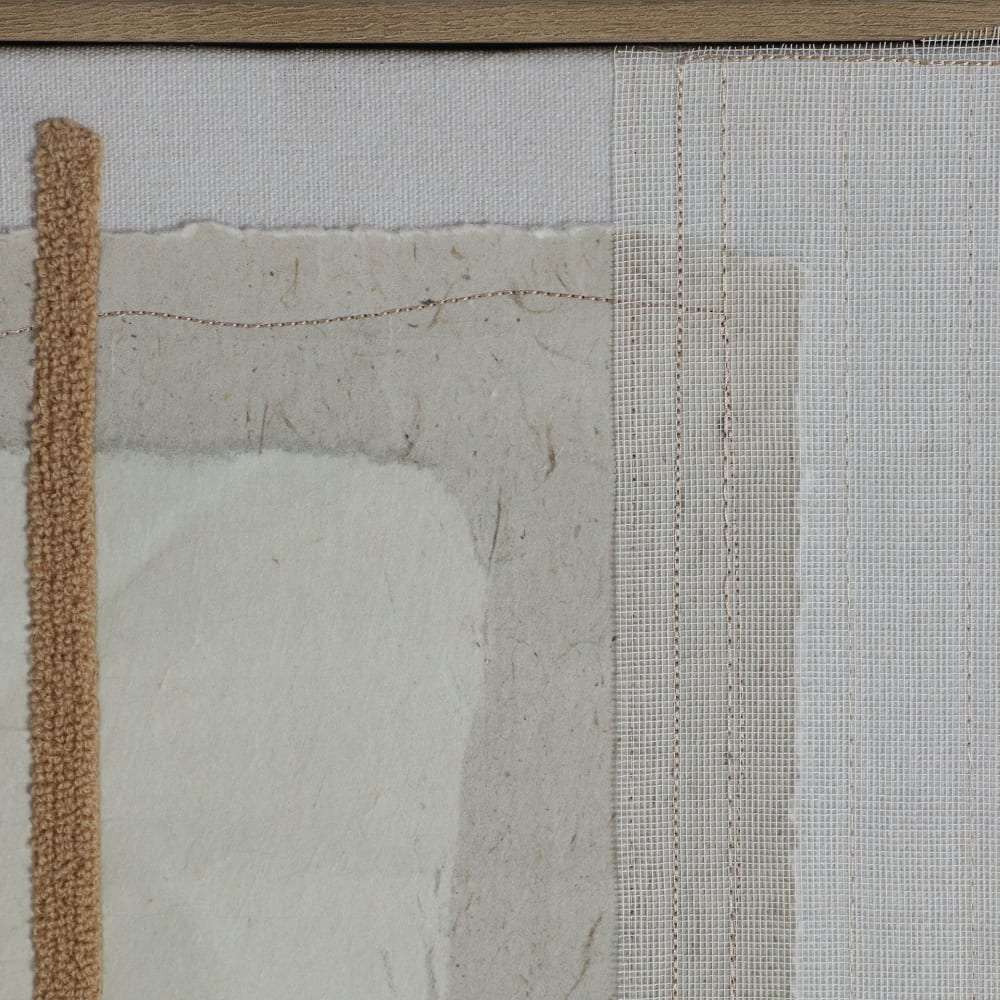 Tableau en toile, nuances de marron, 90 x 4 x 120 cm — vue 4