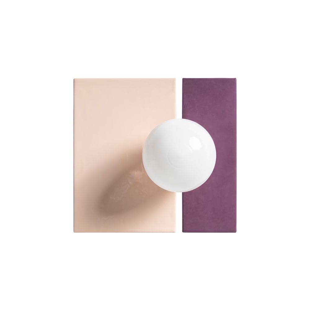 Lampe de mur en fer doré, 30x18x30cm