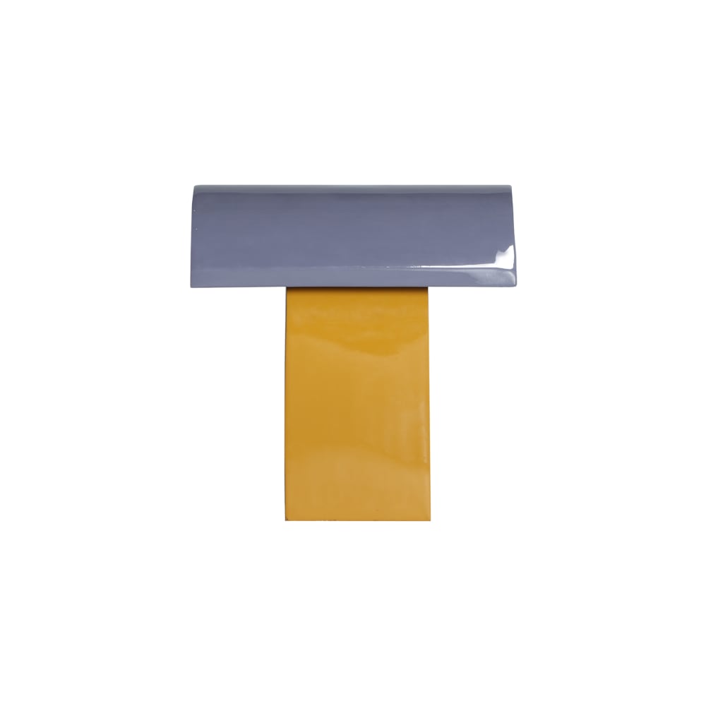 Lampe de salon en fer violet brillant,  32x15x34 cm