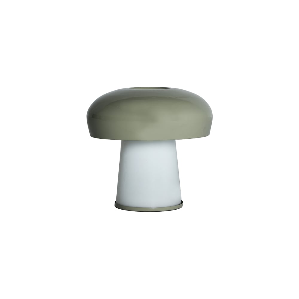 Lampe de salon en verre blanc, 35x35x35 cm