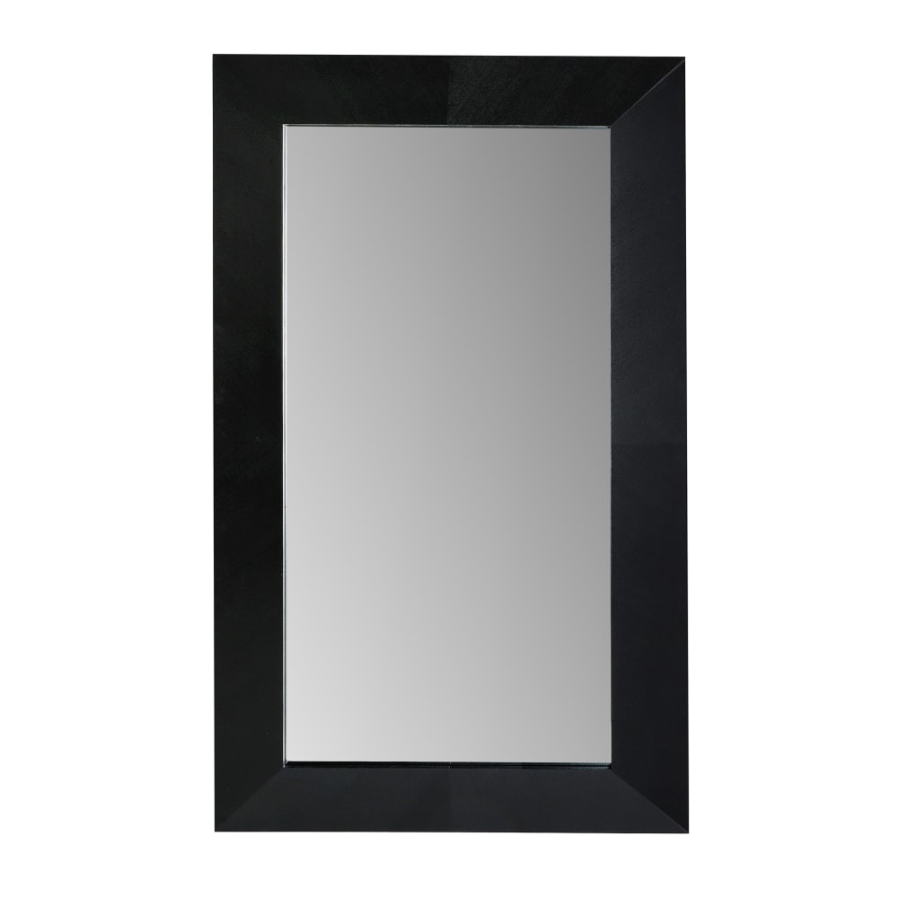 Miroir en bois de frêne noir, 109x7x185 cm