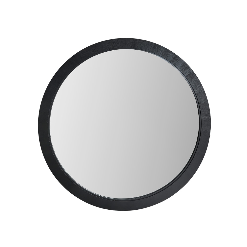 Miroir en bois de frêne noir, 140x8x140 cm