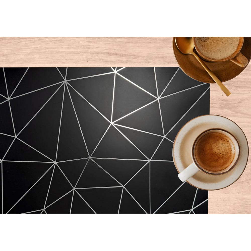 Lot de 2 sets de table avec encre métallique argent 30 x 45 cm - Maisons du Monde