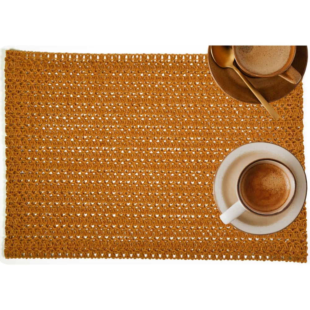 Lot de 6 sets de tables rectangles en jute marron 31 x 45 cm — vue 3