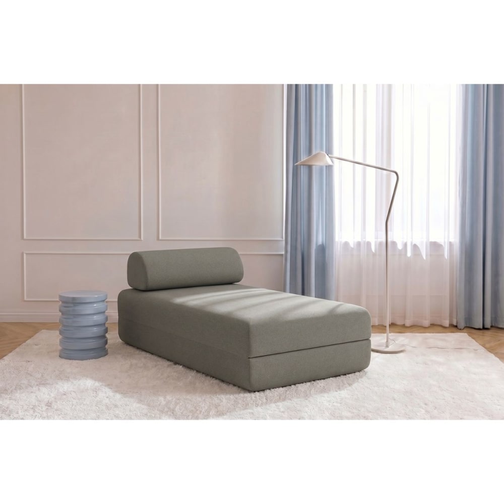 kimo. Modulare Schlafrecamiere - glatter stoff taupe style modern - -