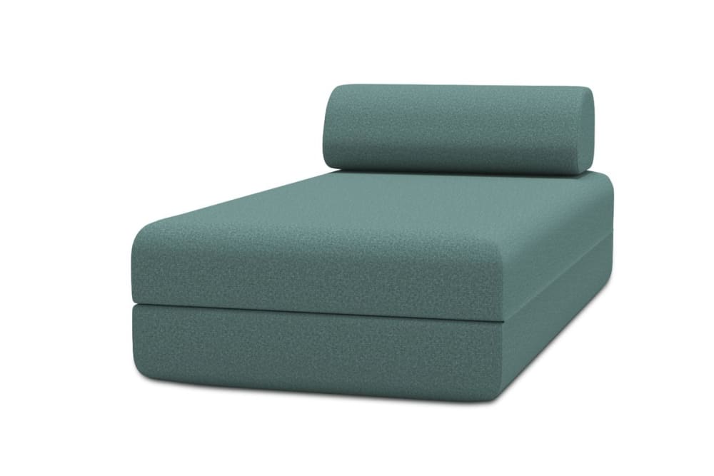 Méridienne convertible - bleu vert