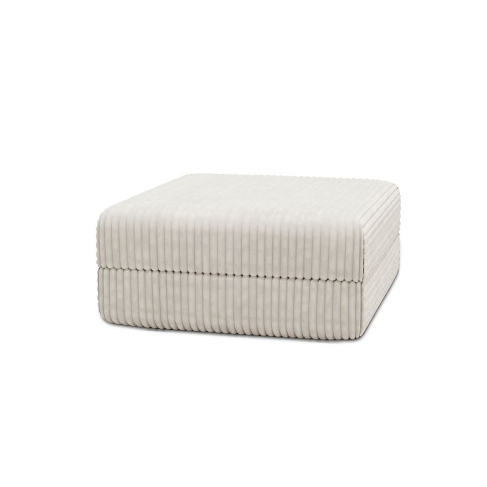 Modularer Schlafhocker - grober cordstoff weiß - Maisons Du Monde