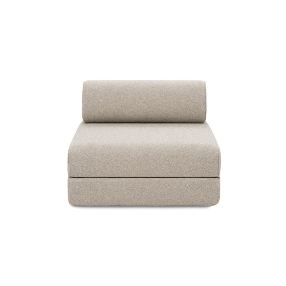 Fauteuil convertible et modulable 1 place en tissu imperméable beige