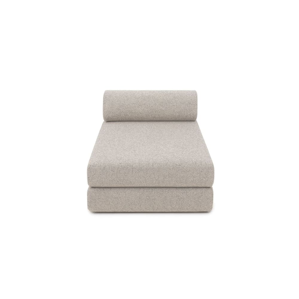 Méridienne convertible 3 places en tissu imperméable beige