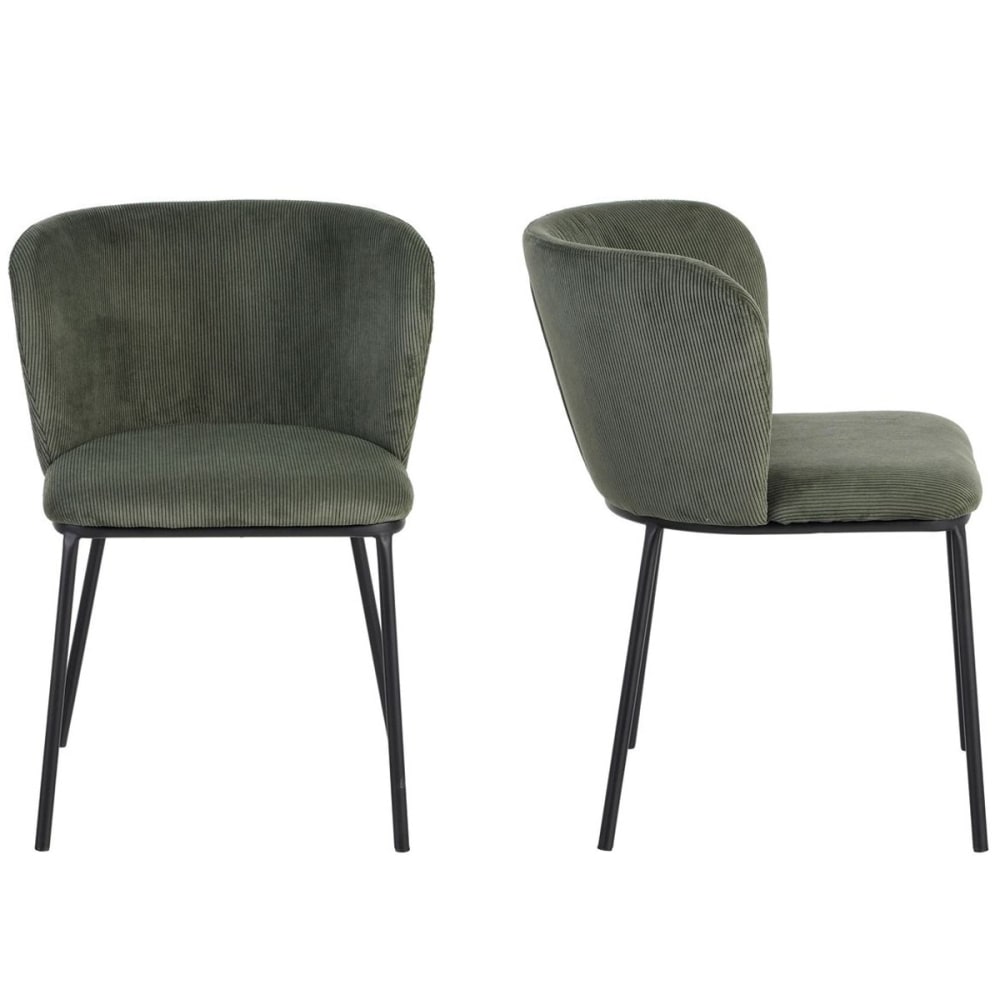 Lot de 2 chaises en velours
