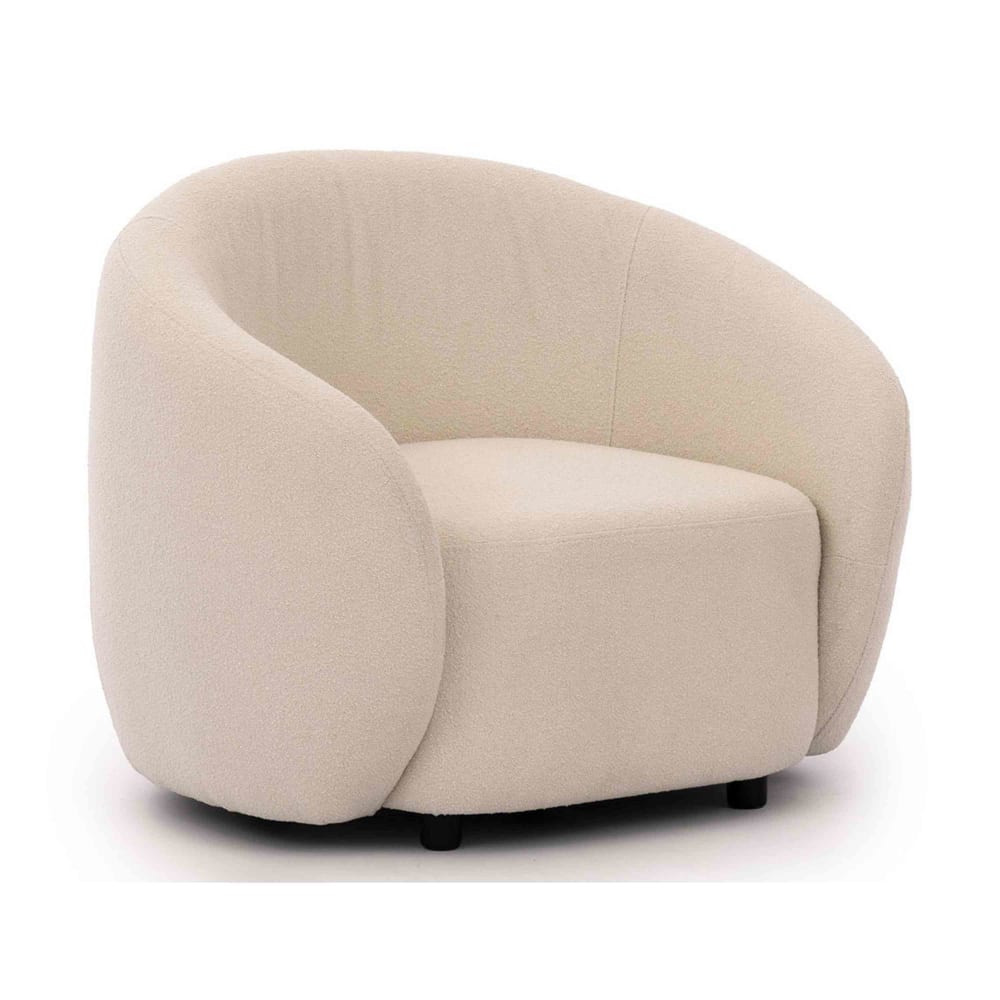 fauteuil en tissu bouclette