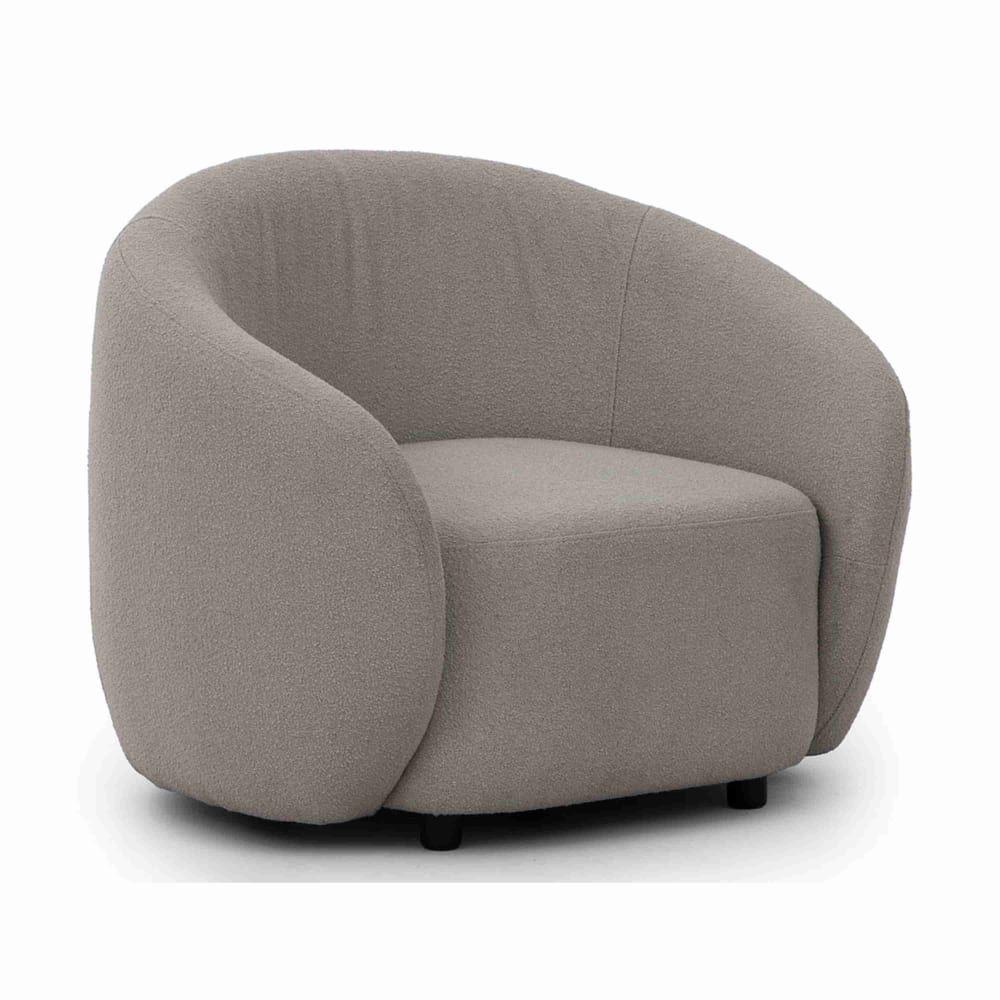 fauteuil en tissu bouclette