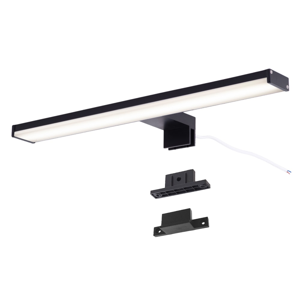 Applique salle de bain aluminium noir LED 10W 40 cm IP44