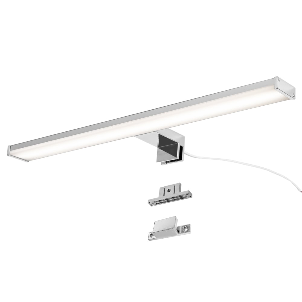 Alpinaluz Wandleuchte für Bad, LED 12W, 50 cm, Aluminium Chrom style modern Silber Aluminium
