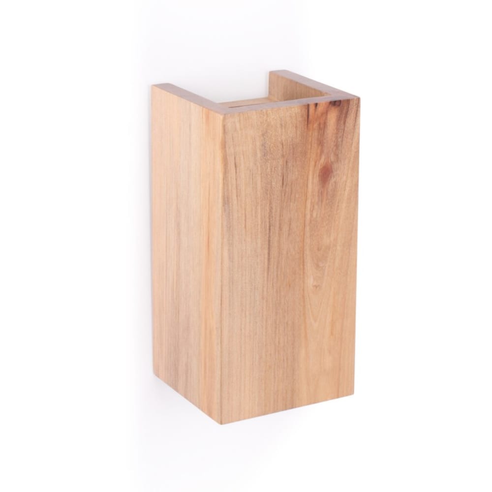 Applique murale en bois avec éclairage haut/bas, GU10 22x11cm