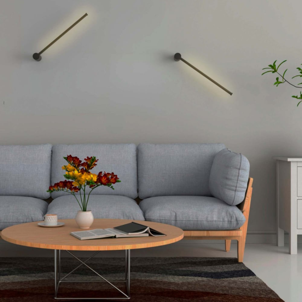 Applique murale linéaire orientable 10W 60 cm, lumière chaude — vue 3