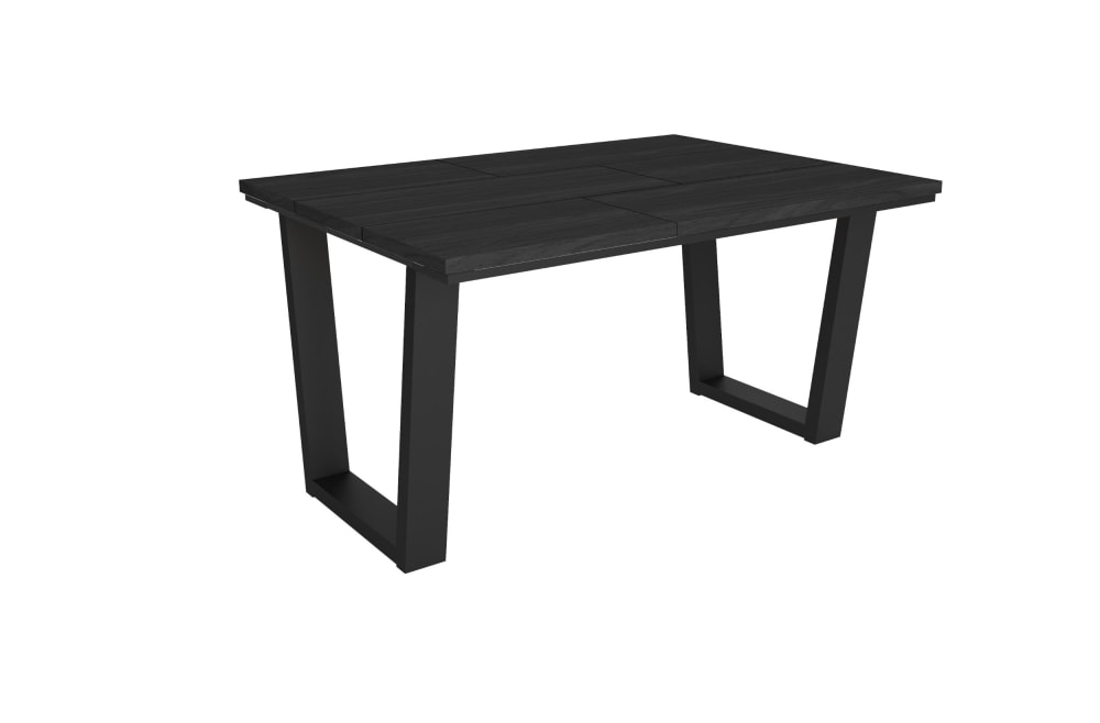 Esstisch Holzeffekt 140x90x74cm Schwarz - Maisons Du Monde