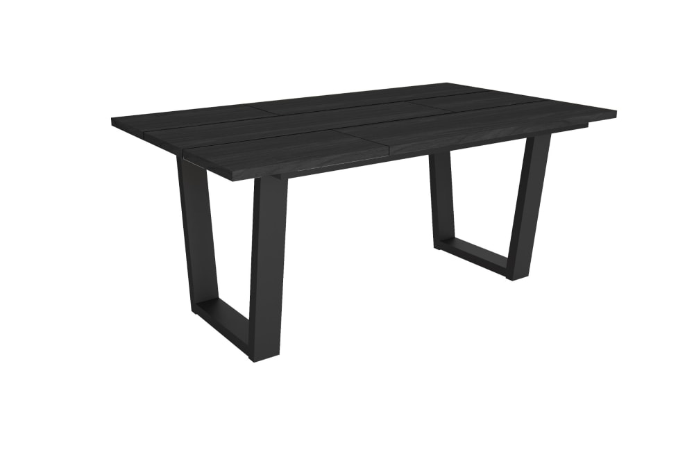 Esstisch Holzeffekt 167x90x74cm Schwarz - Maisons Du Monde