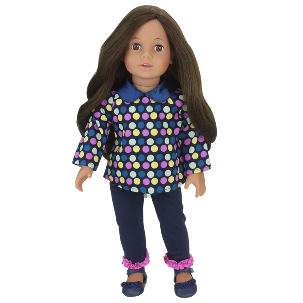 Puppe mit Kleidung & Zubehör, 46cm, Braun - Maisons Du Monde