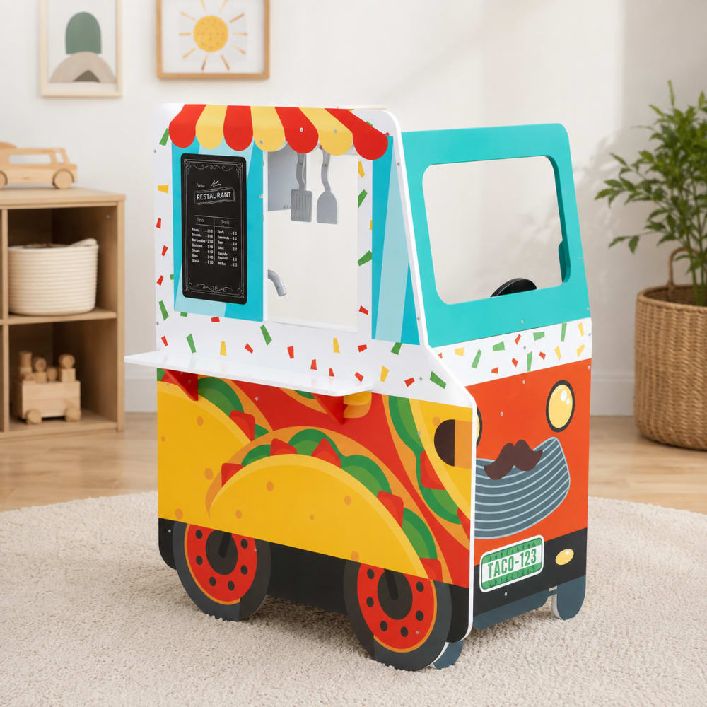 Teamson Taco-Truck Spielset, 96cm, Bunt MEHRFARBIG HOLZ Kinder