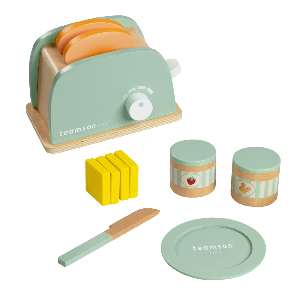 Grille-Pain Bois Cuisine Jouet, 10cm, Vert