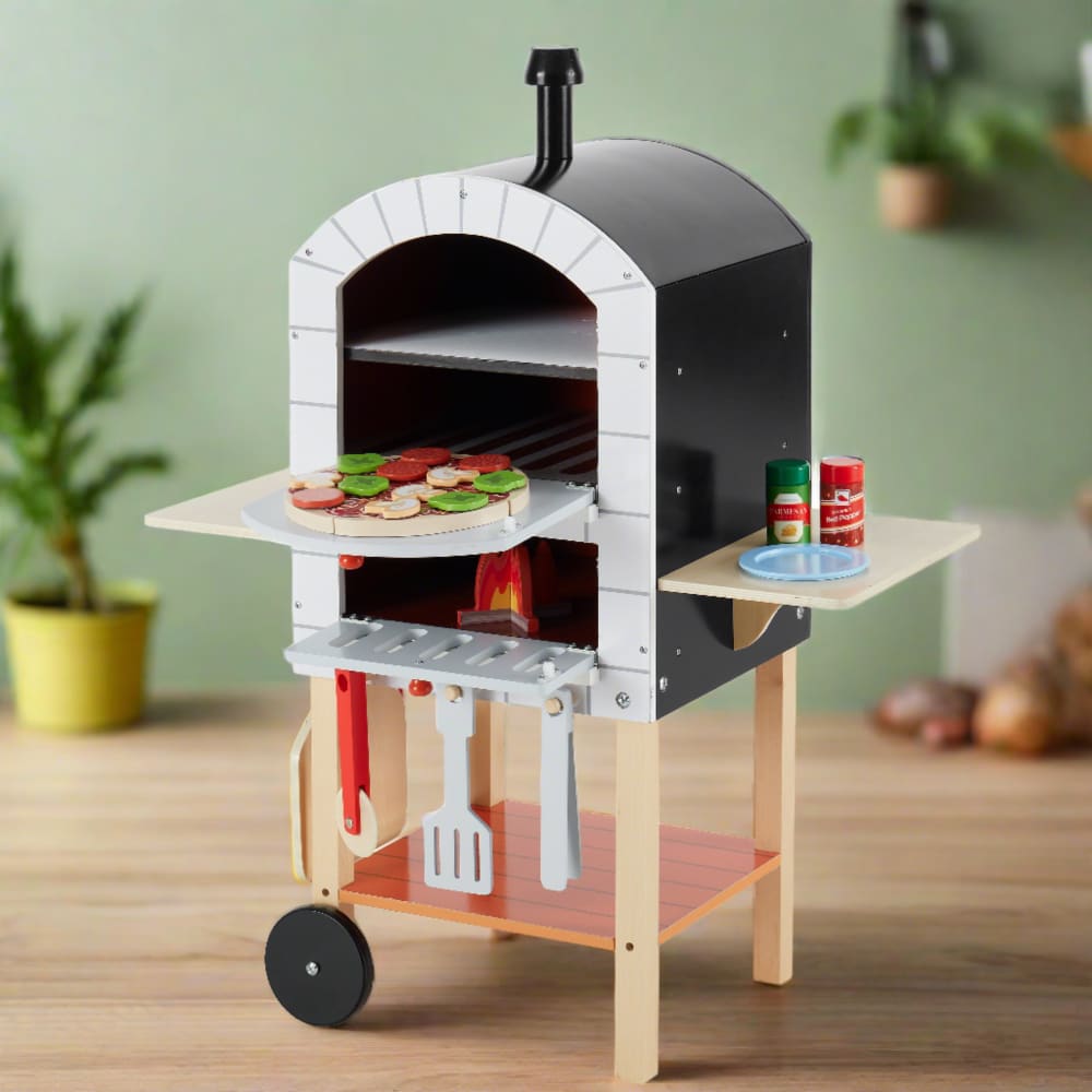 Teamson Pizzaofen Outdoor Spielzeug, 83cm, Bunt MEHRFARBIG HOLZ Kinder