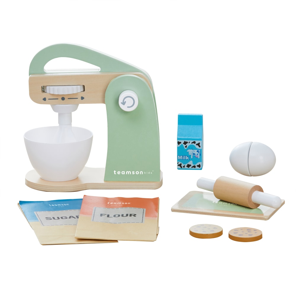 Mixeur en Bois Jouet Cuisine, 19cm, Vert Mixeur en Bois Jouet Cuisine, 19cm, Vert
