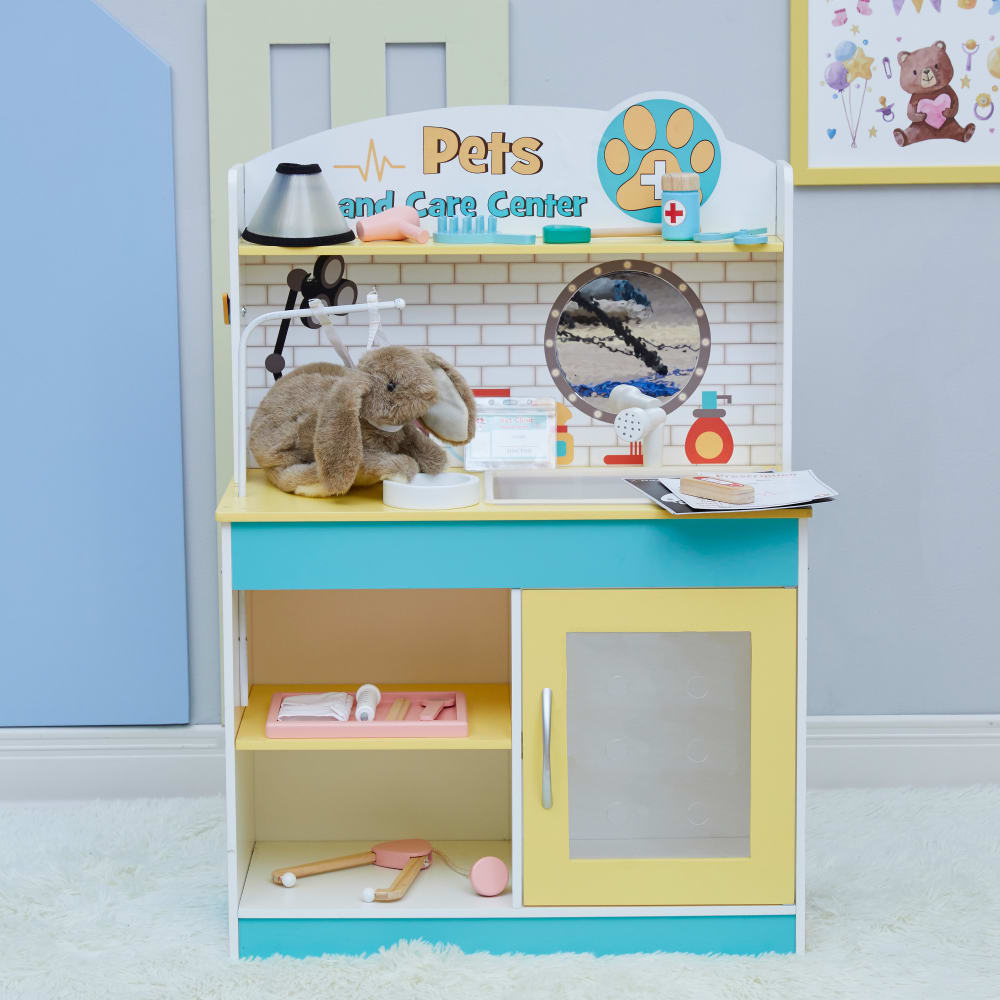 Tierpflege-Set für Kinder, 86cm, Grün/Gelb - Maisons Du Monde