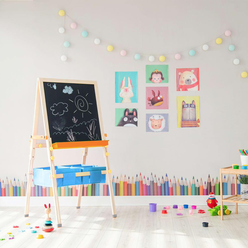 Chevalet pour Enfants, 130cm, Bleu