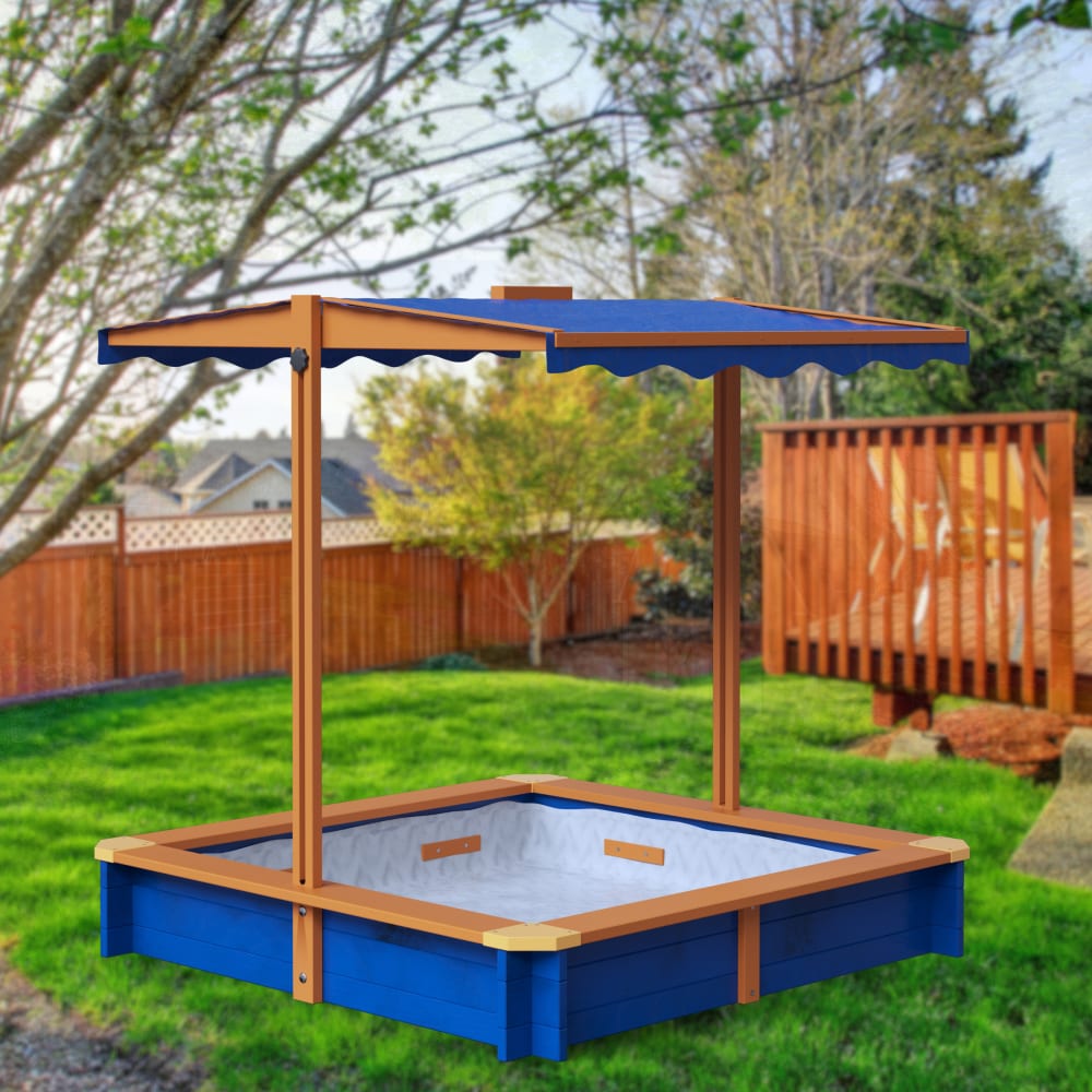 Sandkasten Outdoor, 120cm, Blau - Maisons Du Monde