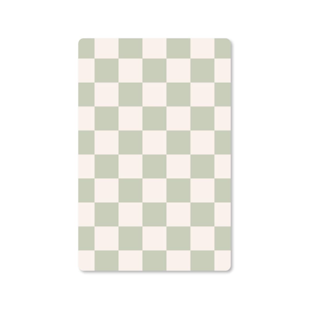 Decochic Kinderteppiche Karos grün 85x130cm Öko-Tex Zertifikat Pes - Polyester Kinder