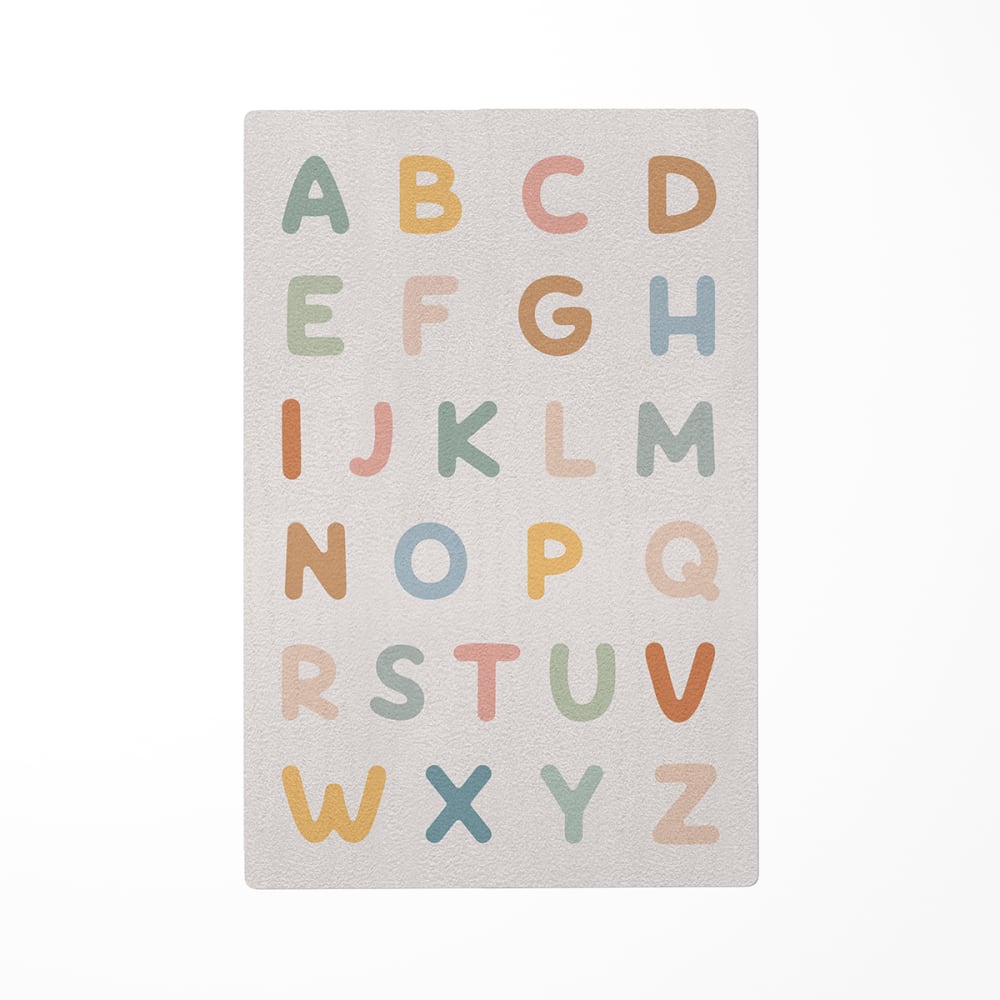 Tapis de jeu alphabet multicolore 85x130cm