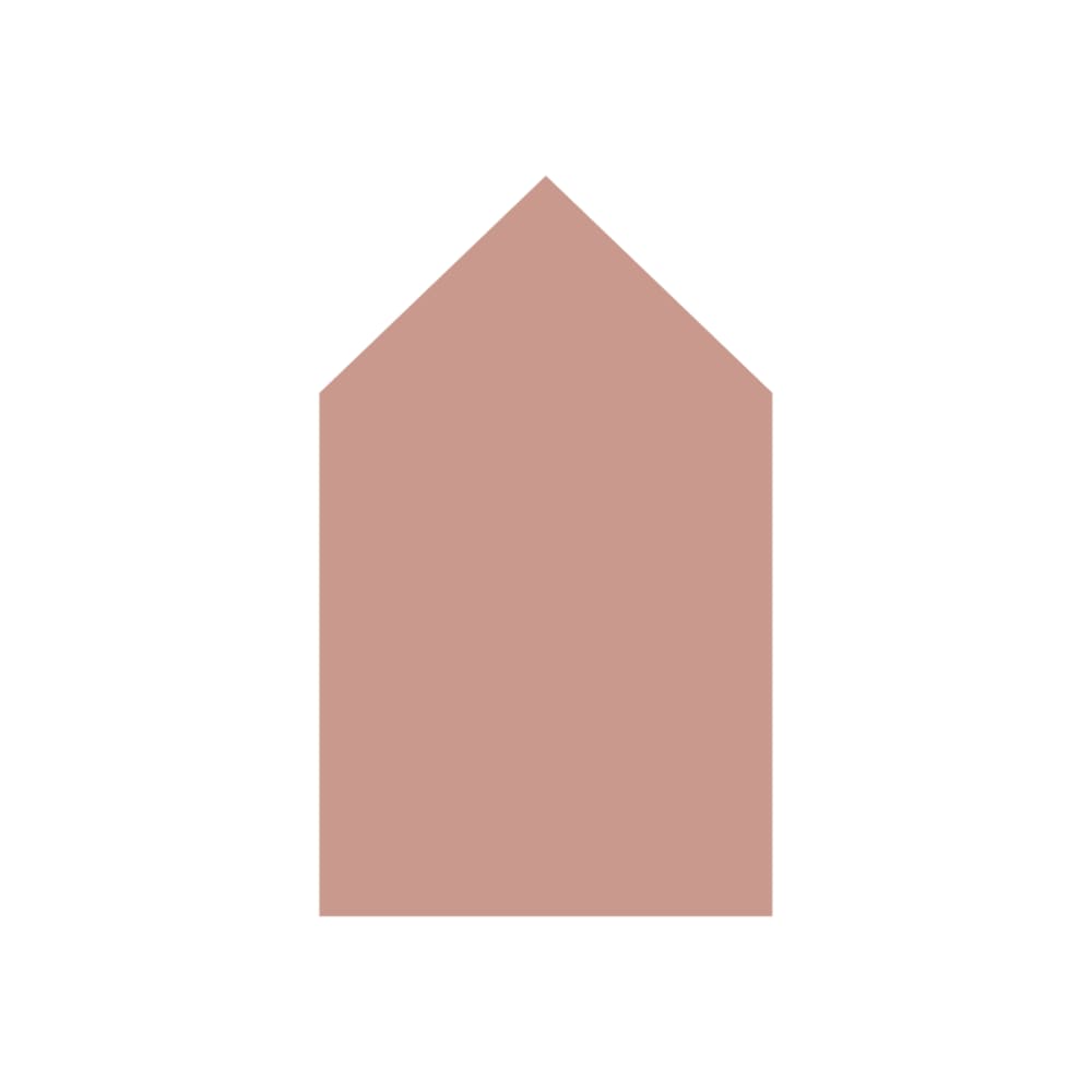 Tableau adhésif magnétique maison rose antique 60x98cm