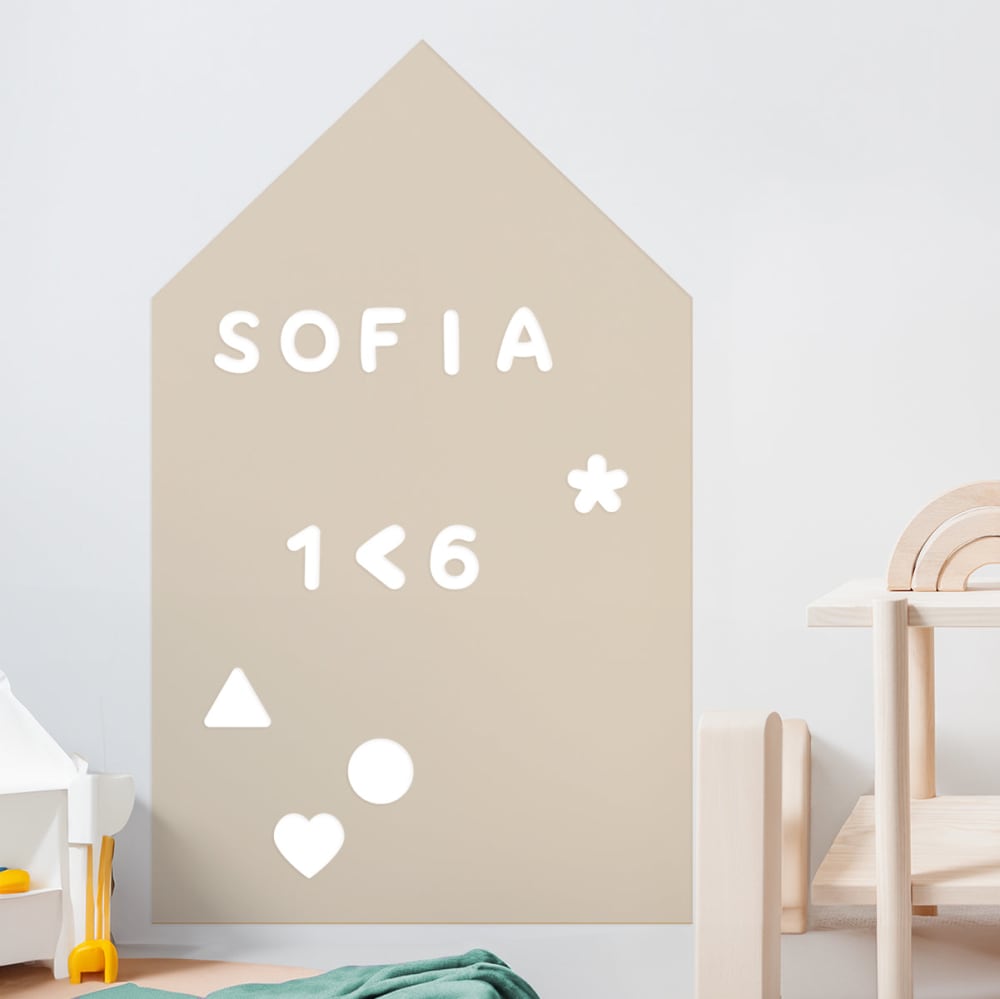 Magnetische Klebetafel Haus Sand 60x98cm - Maisons Du Monde