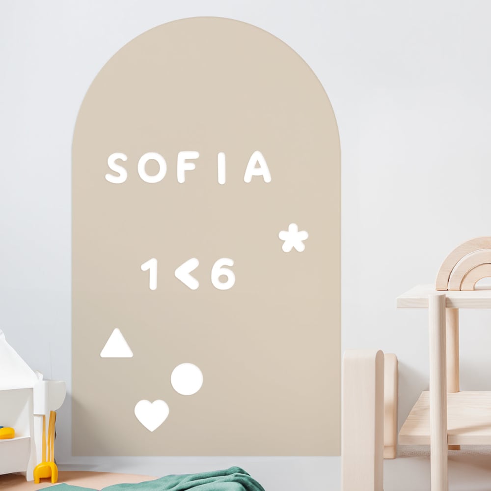 Magnetische Klebetafel Sand Bogen 60x98cm - Maisons Du Monde
