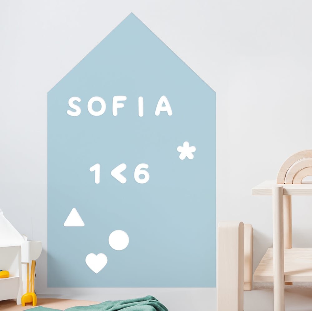 Magnetische Klebetafel Haus Himmelblau 60x98cm - Maisons Du Monde