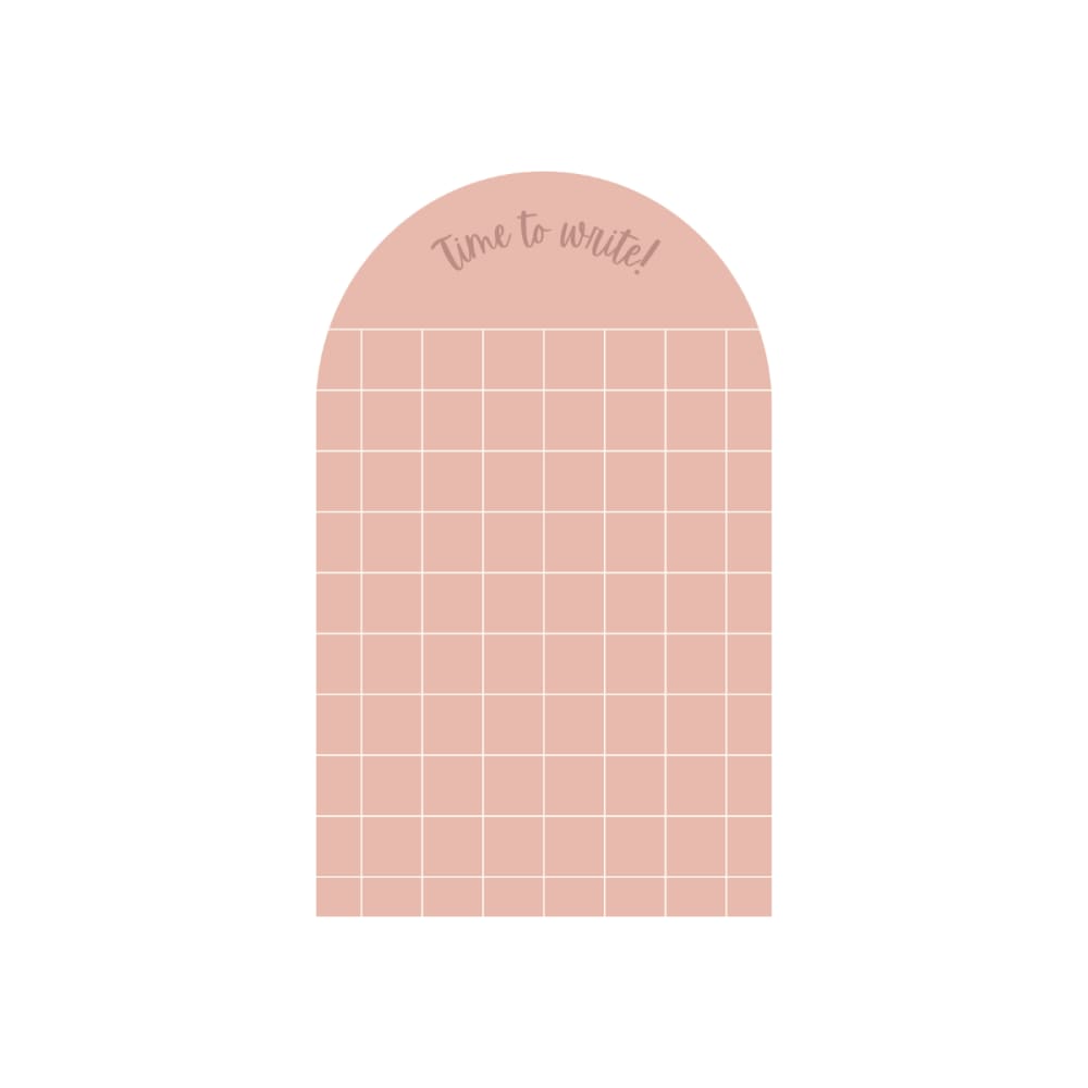 Decochic Magnetische Klebetafel Kästchen Rosa Bogen 60x98cm ROSA PVA - POLYVINYLACETAT Kinder