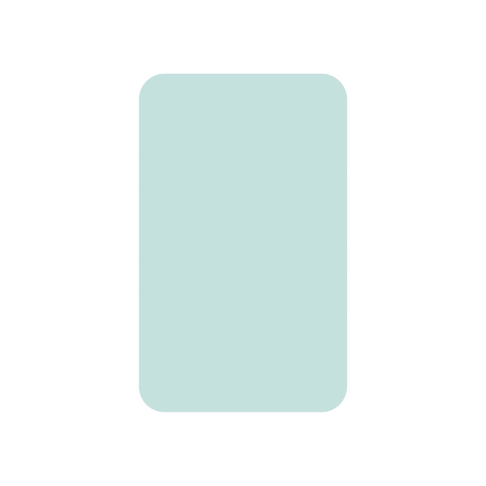 Tableau adhésif magnétique rectangulaire menthe 60x98cm