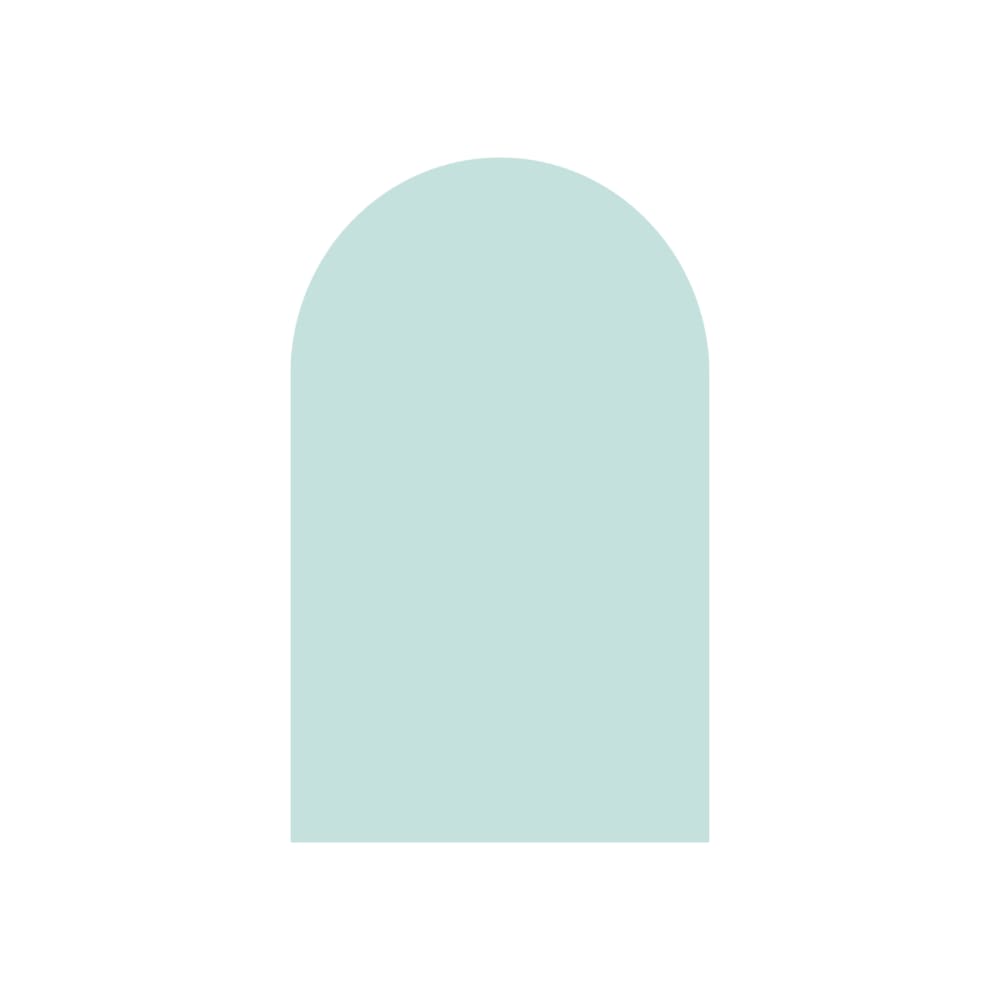 Tableau adhésif magnétique arc menthe 60x98cm