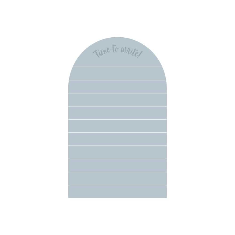 Tableau adhésif magnétique arc lignes bleu 60x98cm