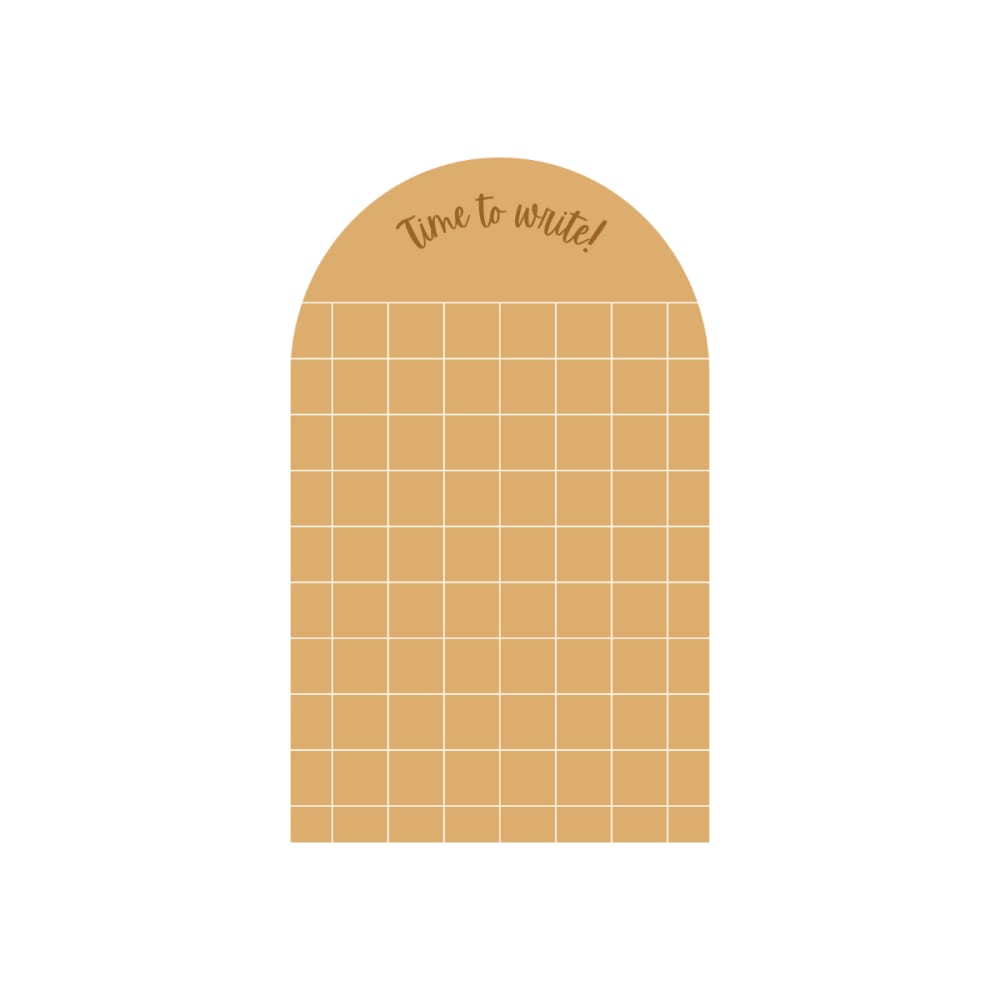 Tableau adhésif magnétique - arc