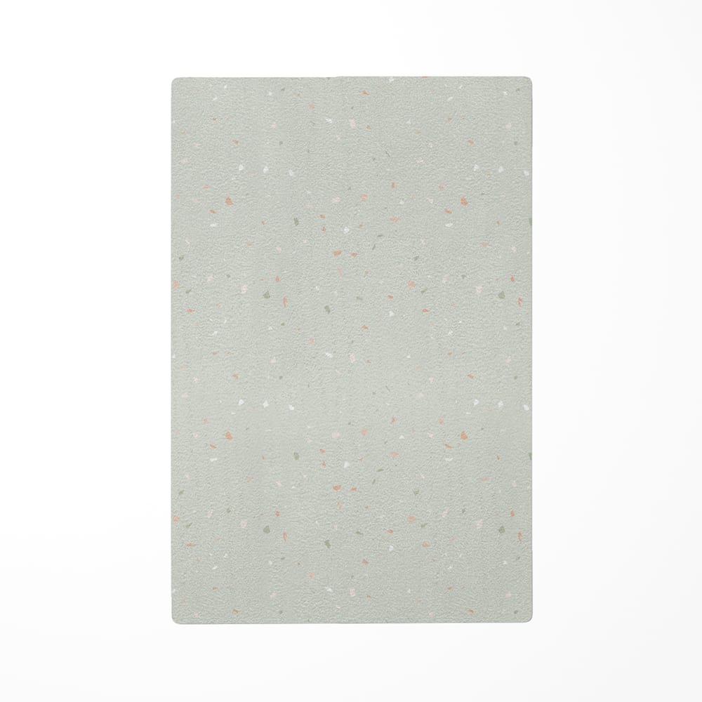 Decochic Kinderteppiche Terrazzo grün 85x130cm Öko-Tex Zertifikat Pes - Polyester Kinder