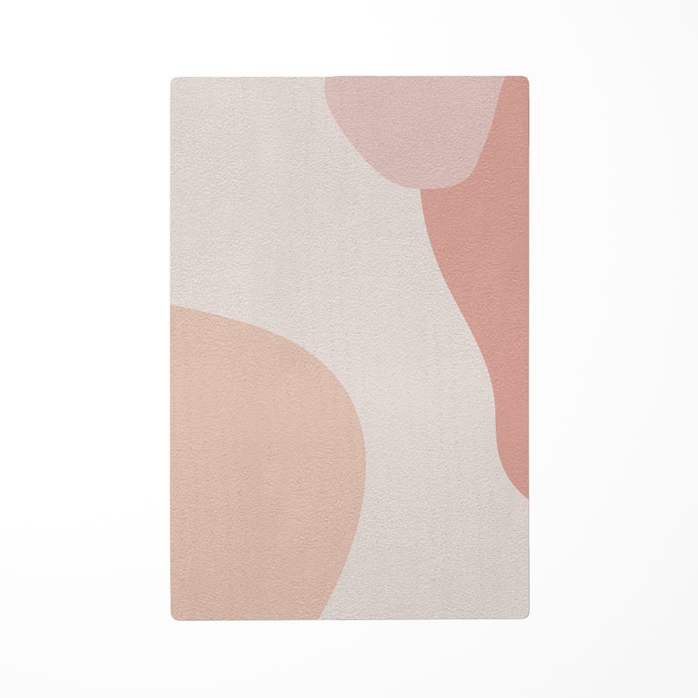 Tapis de jeu enfant abstrait rose 85x130cm