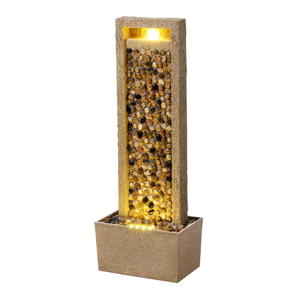 Fontaine de Jardin avec Éclairage LED, 92 cm