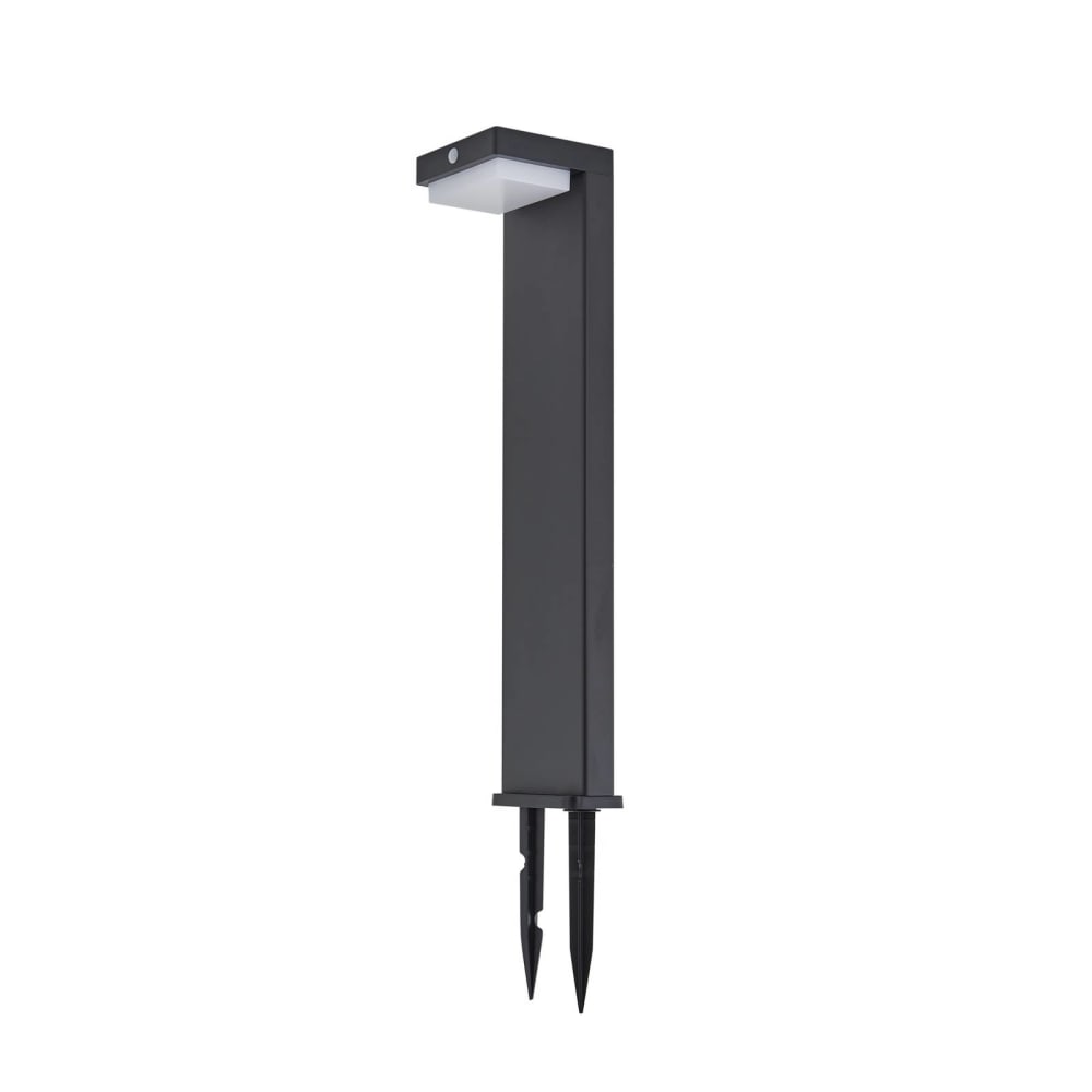 Lampe solaire en aluminium noir Lampe solaire en aluminium noir