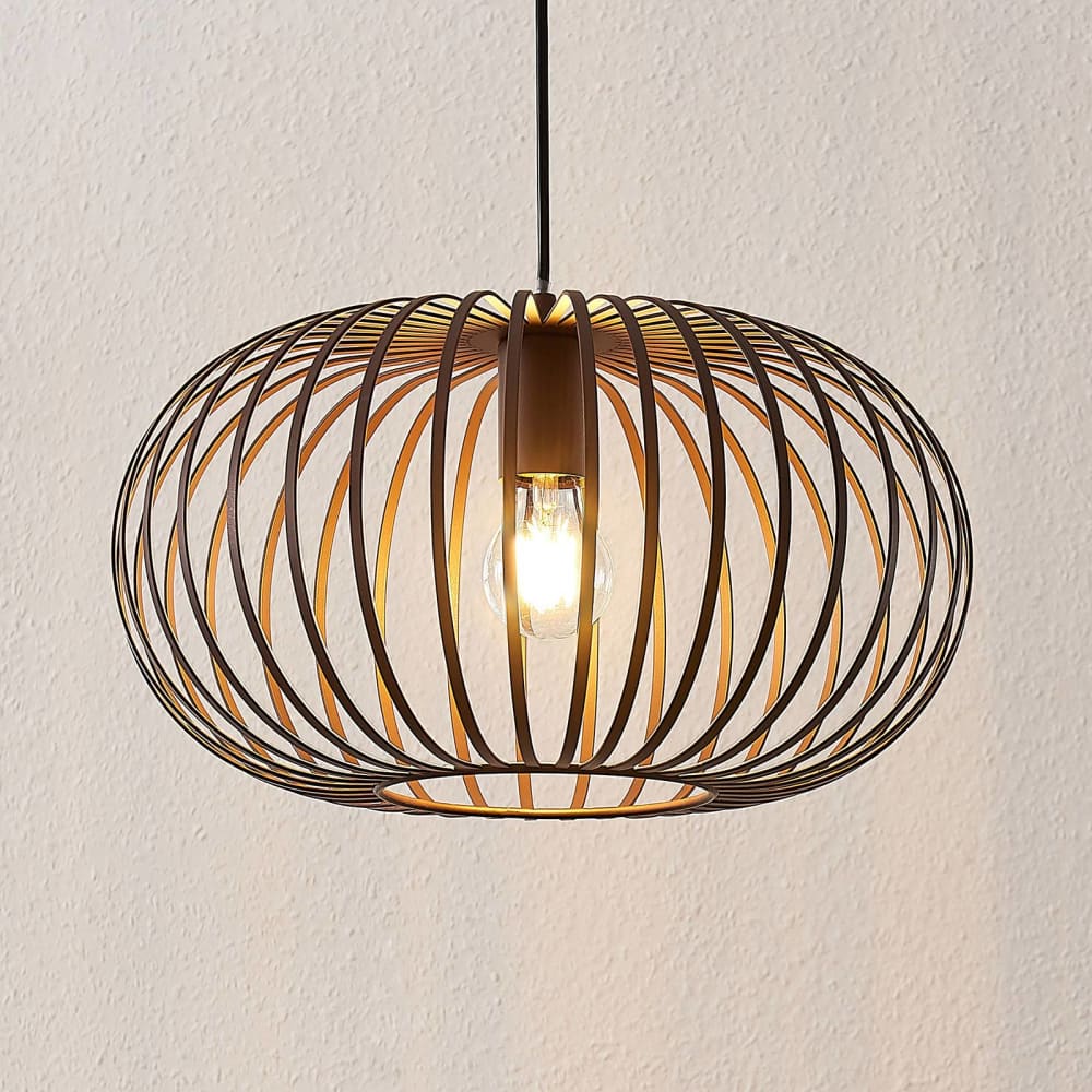 Pendelleuchte aus Metall, kaffeebraun - Maisons Du Monde