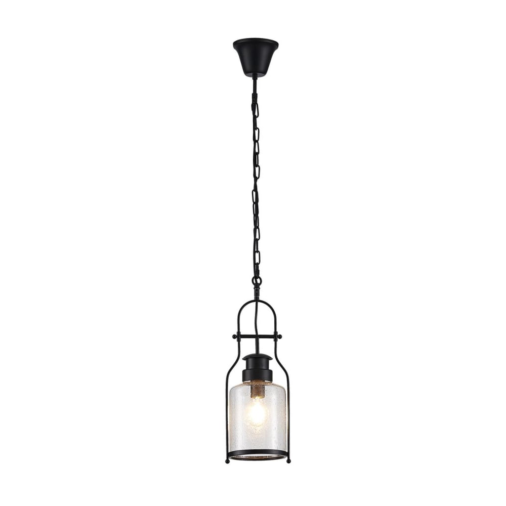 Lindby Pendelleuchte aus Metall, schwarz style vintage - Metall
