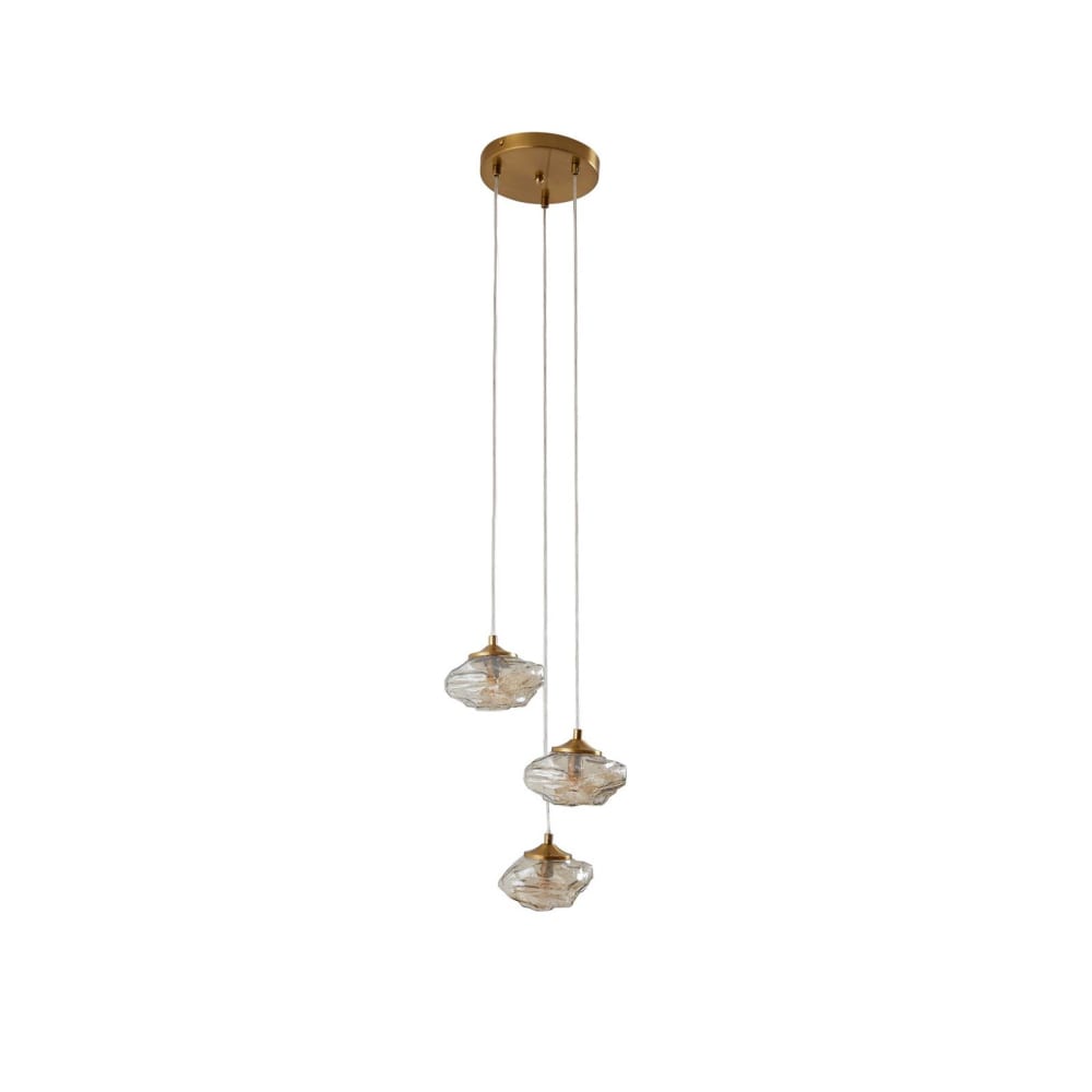 Lindby Pendelleuchte aus Glas, creme style modern Beige Glas