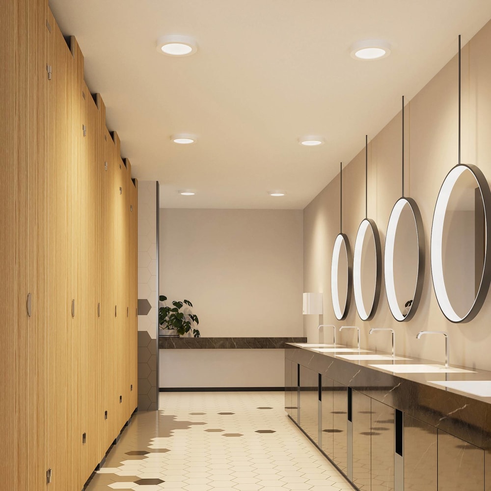 PRIOS LED Deckenleuchte aus Aluminium, weiß style modern - Aluminium